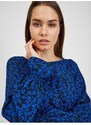 Orsay Černo-modrá dámská květovaná halenka - Dámské