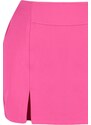 Trendyol Fuchsia Double Slit Super Mini Weave Shorts Skirt