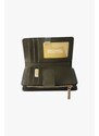 Michael Kors Jet set travel BIFOLD medium kožená dámská peněženka olivová