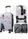 Cestovní zavazadlo - Kufr - Monopol - Butterflies - Velikost M - Objem 66 Litrů