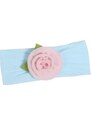 BB-Shop Ozdobná květinová čelenka pro holčičku z mikrovlákna Mint