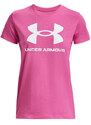 Triko Under Armour UA SPORTSTYLE LOGO SS-PNK 1356305-659