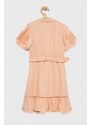 Dívčí šaty Guess oranžová barva, mini
