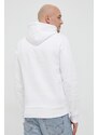 Mikina Lacoste pánská, bílá barva, s kapucí, hladká, SH9623-031