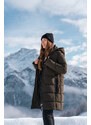 Nordblanc Khaki dámský zimní kabát EXQUISITE