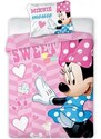 Faro Povlečení do malé dětské postýlky Sweet Minnie Mouse - Disney - 100% bavlna - 100 x 135 cm + 40 x 60 cm