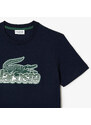 Pánské tričko Lacoste z bavlněného žerzeje s potiskem