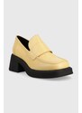 Kožené lodičky Vagabond Shoemakers DORAH dámské, žlutá barva, na podpatku, 5542.001.15