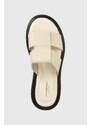Kožené pantofle Vagabond Shoemakers BLENDA dámské, béžová barva, 5519-201-02