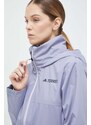 Outdoorová bunda adidas TERREX Multi fialová barva