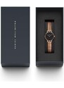 Hodinky Daniel Wellington Petite 24 Pressed Melrose růžová barva