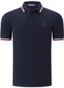 QUAD SET T8594 DEWBERRY MENS T-SHIRT-BLACK-WHITE-NAVY BLUE-NEFT