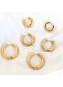 ORNAMENTI Pozlacené náušnice Medium Hoops gold