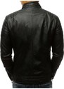 DSTREET Pánská bunda koženka černá TX3265