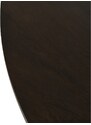 Tmavě hnědý mangový jídelní stůl J-line Kleret 110 cm