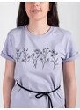 Happy Nature Zachraňte dámské šaty Kvítí - levandulové