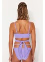 Trendyol Lilac Bralette Tie Bikini Top