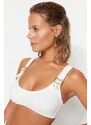 Trendyol Ecru Bralette Příslušenství Bikiny Top