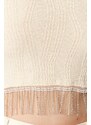 Trendyol Ecru Crop Stone Detailed Knitwear Knitwear Blouse