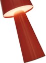 Červená kovová stolní LED lampa Kave Home Arenys M