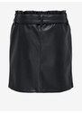 Černá holčičí koženková sukně ONLY Karli - Holky