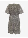 Khaki dámské vzorované šaty ONLY CARMAKOMA Inessa - Dámské