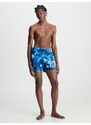 Modré pánské vzorované plavky Calvin Klein Underwear - Pánské