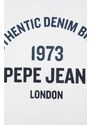 Dětská bavlněná mikina Pepe Jeans bílá barva, s potiskem