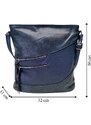 Tapple Tmavě modrá crossbody kabelka s líbivou texturou