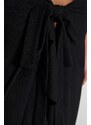Trendyol Black Maxi Knitted Ruffle Skirt