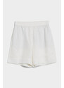 ŠORTKY GANT LINEN VISCOSE PULL-ON SHORTS bílá 38