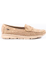 GOODIN Suede women's loafers Shelvt gold
