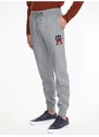 Světle šedé unisex žíhané tepláky Tommy Hilfiger - Pánské