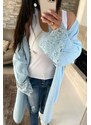 Blue cardigan By o la la cxp0720. R34