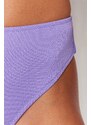Trendyol Lilac Texturovaný Vysoký Pas Normální Noha Spodní díl Bikin