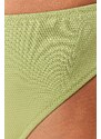 Trendyol Zelená Texturovaná Vysoký Pas Normální Noha Spodní díl Bikin