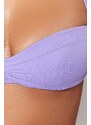 Trendyol Lilac Strapless Pleated Bikini Top