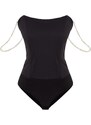 Trendyol Black Lined Weave Body With Accessories