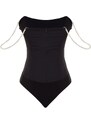 Trendyol Black Lined Weave Body With Accessories