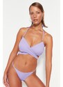 Trendyol Lilac Bikini Bottoms with Regular Legs