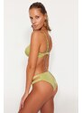 Trendyol Green Cut Out/Windowed Normal Leg Bikini Bottoms