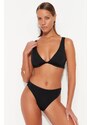 Trendyol Black Triangle Bikini Top