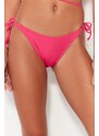 Trendyol Fuchsia Tie-Up Regular Leg Bikini Bottom