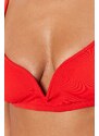 Trendyol Red Triangle V-Stringer Bikini Top