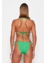 Trendyol Green Tunnel High Leg Bikini Bottoms