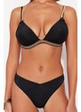 Trendyol Black Underwired Bikini Top With Accessories