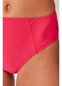 Trendyol Fuchsia s vysokým pasem Regular Leg Bikini Bottom