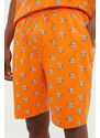 Trendyol Orange Regular Fit Koala Printed Knitted Shorts Pajamas Set