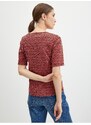 Orsay Červené dámské vzorované tričko - Dámské