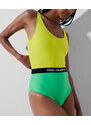 PLAVKY KARL LAGERFELD COLOUR BLOCK SWIMSUIT